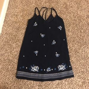 Loose fitting navy blue dress